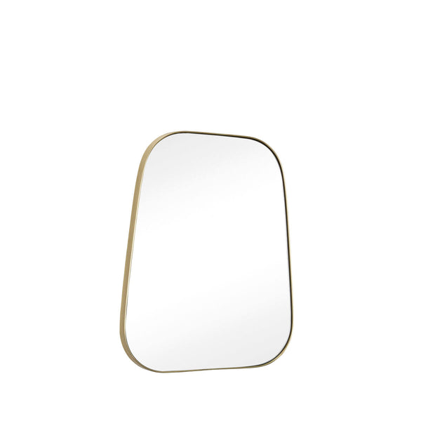 ok design Retro Wall Mirror Trapezium Brass