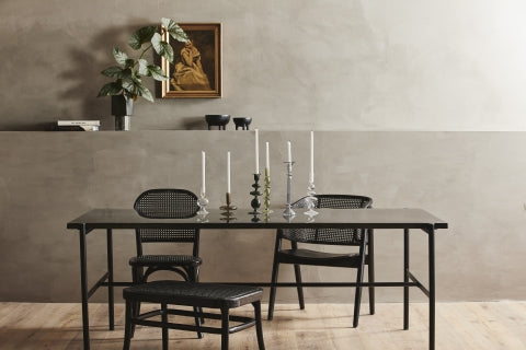 Ok Design SESIA Dining Table Shiny Black