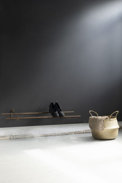 Ok Design Shoe Rack Smoked Oak Large