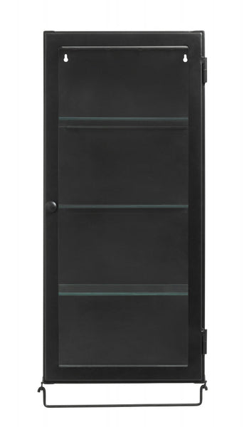 ok design SIRI wall cabinet 1 door black metal