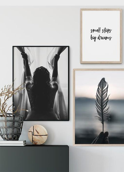 Ok Design Small Steps Big Dreams Poster