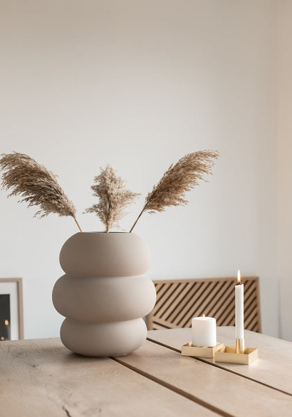 Ok Design Soft Shape Vase Beige