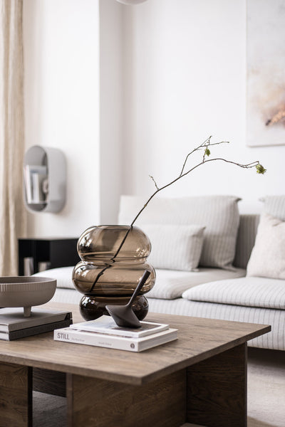 Ok Design Soft Shape Vase Smoke Glass