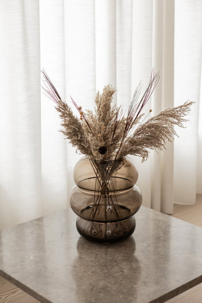 ok design Soft Shape Vase Smoke Glass