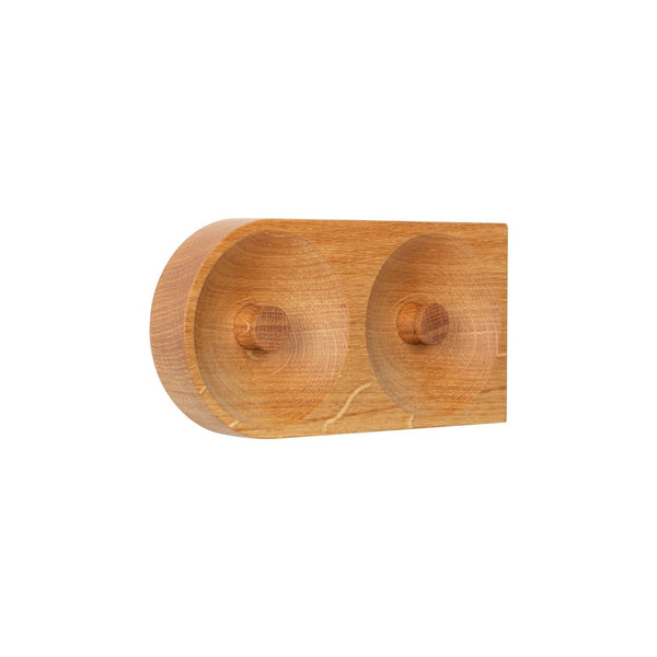 Ok Design Solid Hook 2 Hooks Oak
