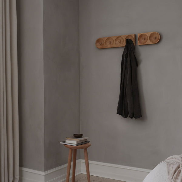 Ok Design Solid Hook 4 Hooks Oak