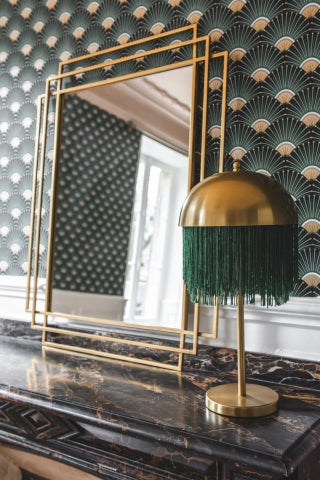 Ok Design SQUARE Mirror Gold Finish