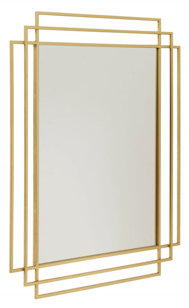 ok design SQUARE mirror gold finish