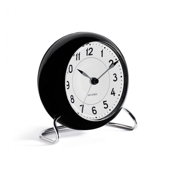Ok Design Station Table Clock Ø11 Cm White / Black