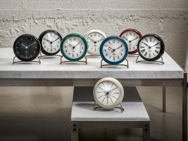 Ok Design Station Table Clock Ø11 Cm White / Black