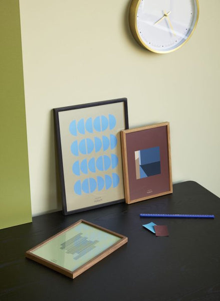 Ok Design Time Clock Brass/White