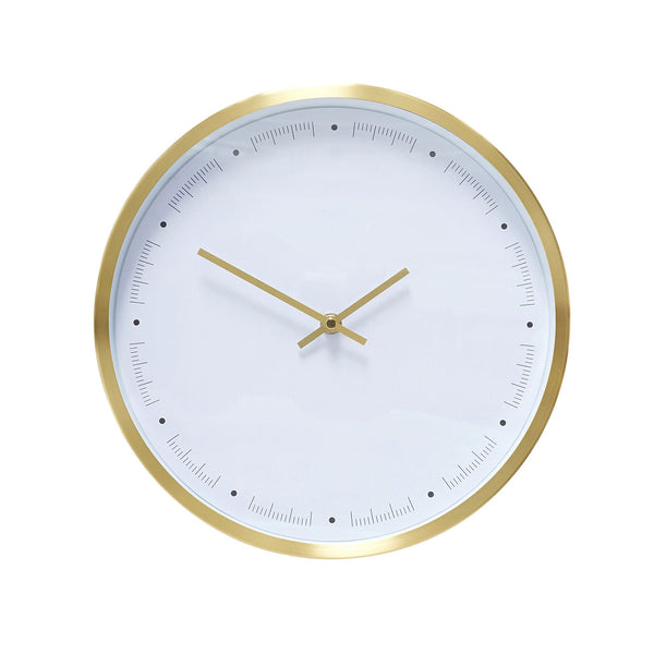 ok design Time Clock Brass/White