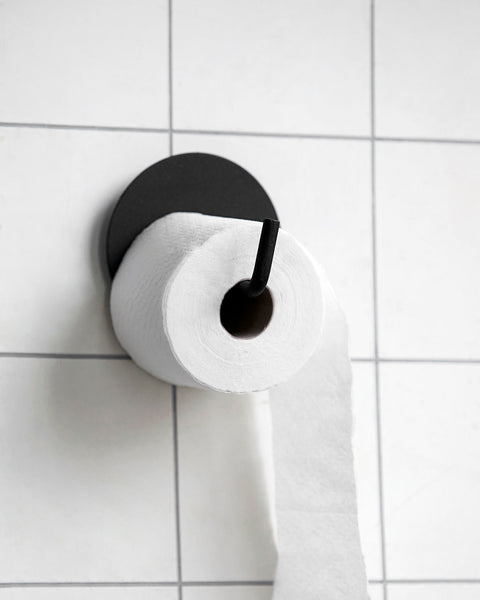 Ok Design Toilet Paper Holder Text Black
