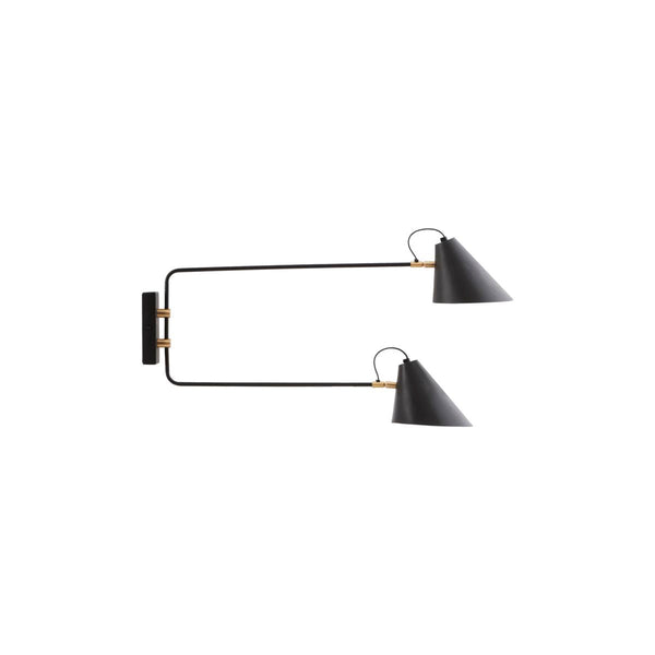 ok design Wall lamp Club Double Black