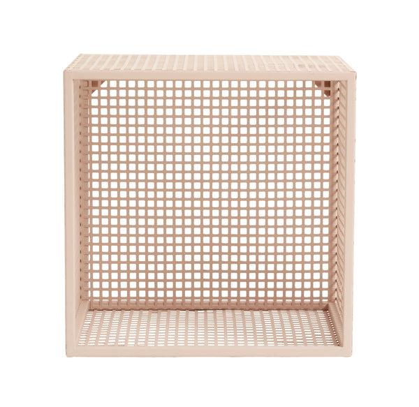 ok design WIRE box for wall light pink S