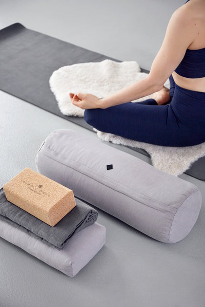 Ok Design YOGA Bolster Large Round Grey