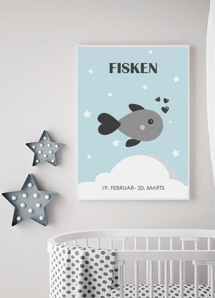 Ok Design Zodiac For Boy - Fisk Poster