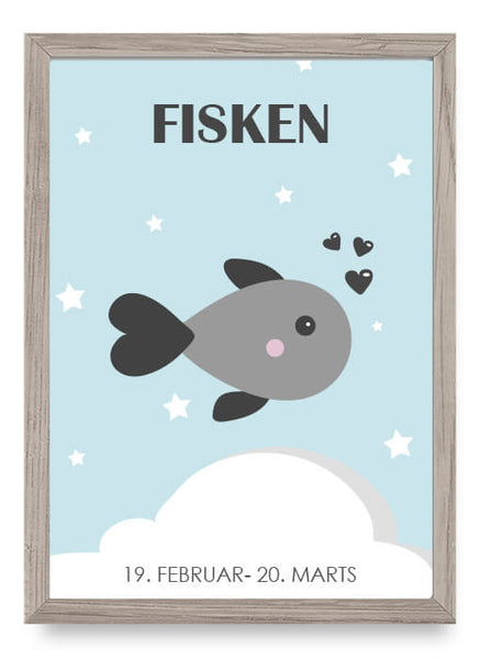 ok design Zodiac for Boy - Fisk Poster