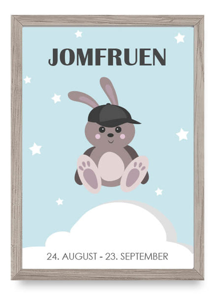 ok design Zodiac for Boy - Jomfru Poster