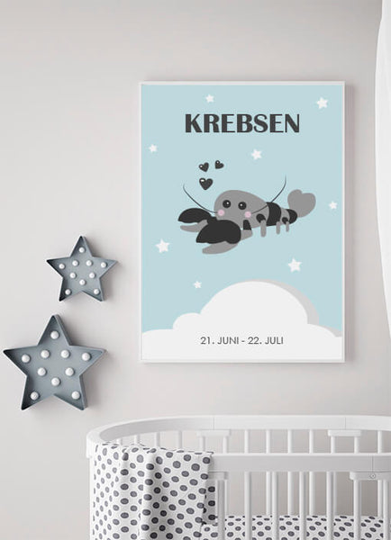 Ok Design Zodiac For Boy - Krebsen Poster