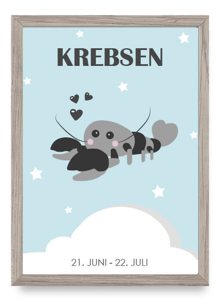 ok design Zodiac for Boy - Krebsen Poster