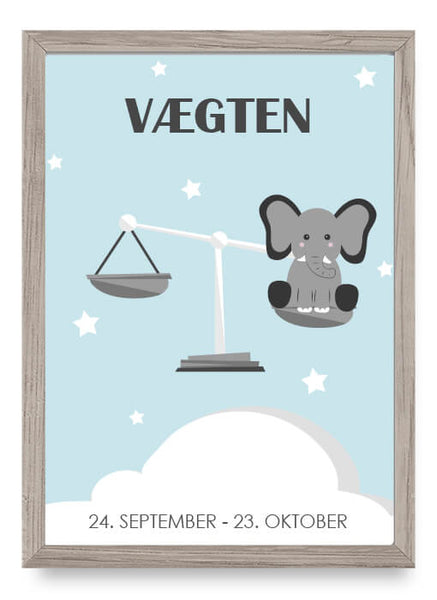 ok design Zodiac for Boy- Vægten Poster
