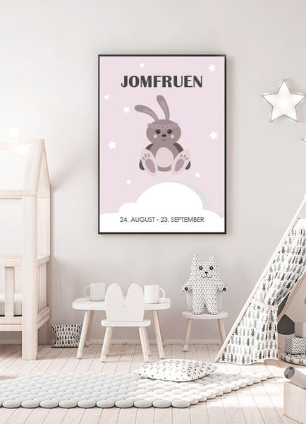 Ok Design Zodiac For Girl - Jomfru Poster