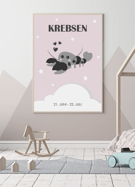 Ok Design Zodiac For Girl - Krebsen Poster