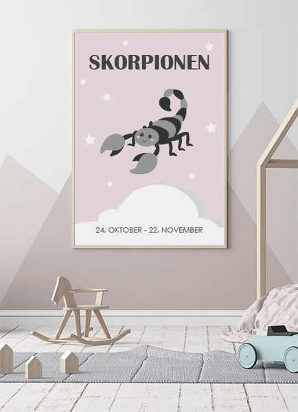 Ok Design Zodiac For Girl - Skorpion Poster