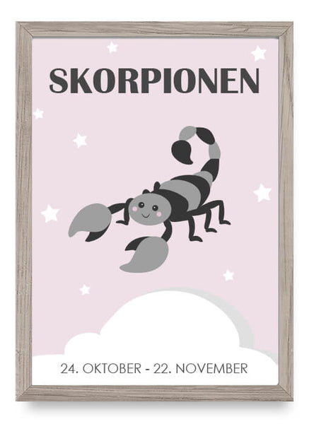 ok design Zodiac for Girl - Skorpion Poster