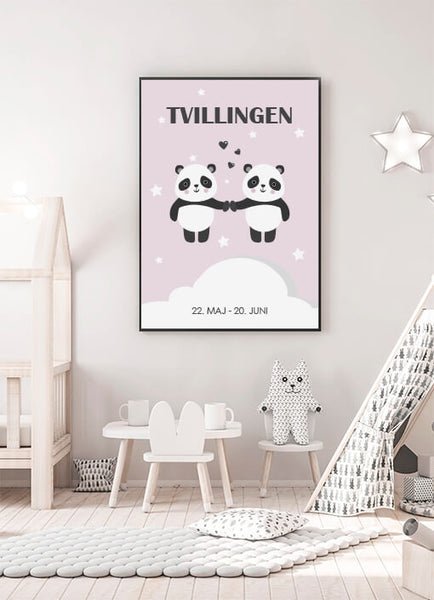 Ok Design Zodiac For Girl - Tvilling Poster