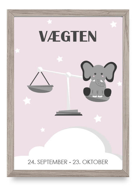 ok design Zodiac for Girl - Vægten Poster