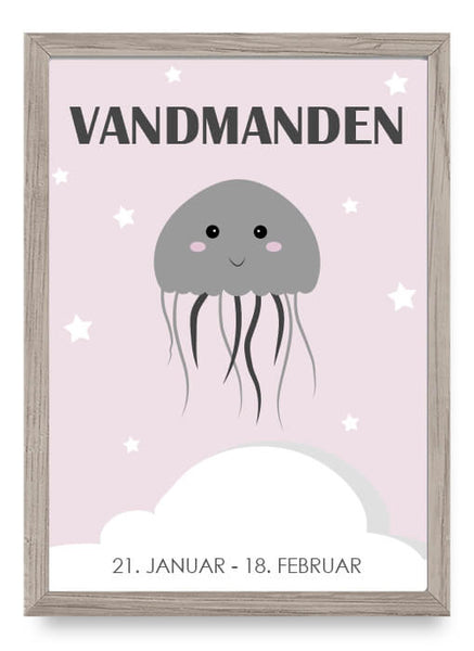 ok design Zodiac for Girl - Vandmand Poster