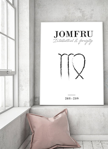 Ok Design Zodiac - Jomfru Poster