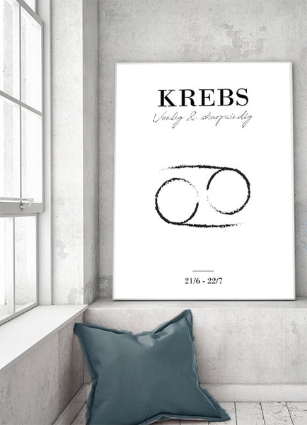 Ok Design Zodiac - Krebs Poster