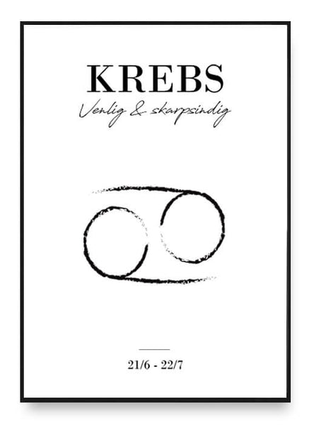 ok design Zodiac - Krebs Poster
