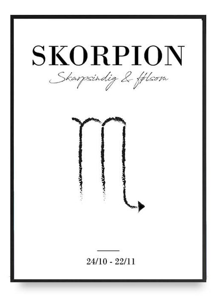 ok design Zodiac - Skorpion Poster