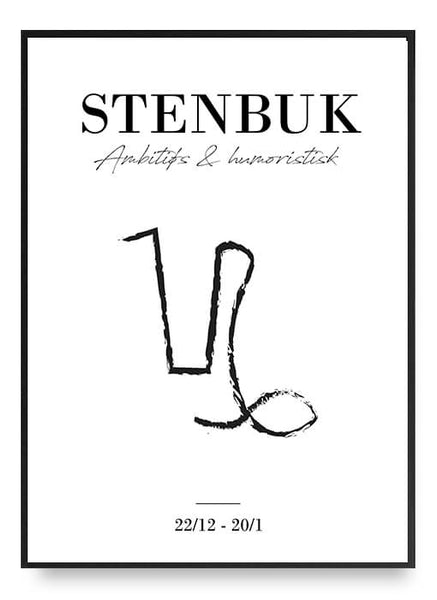 ok design Zodiac - Stenbuk Poster