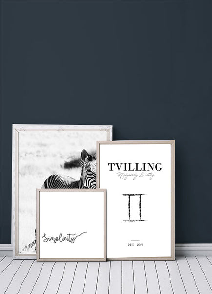 Ok Design Zodiac - Tvilling Poster
