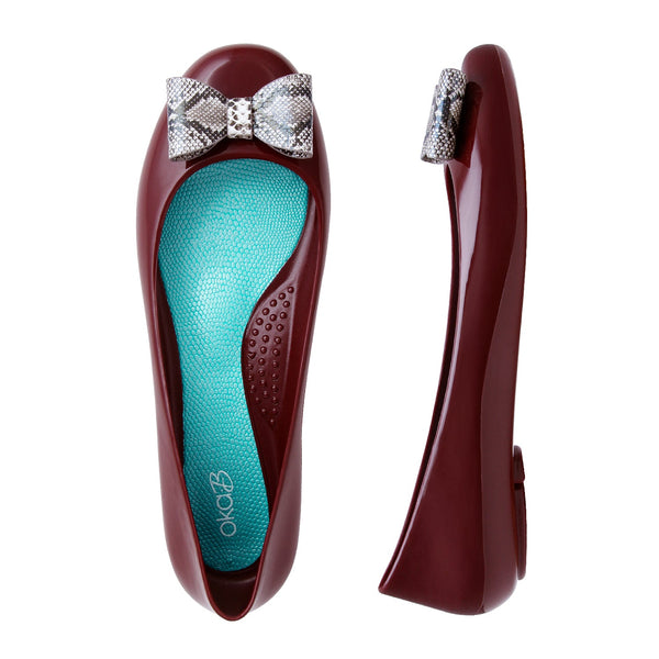 Oka B Clea Shiny Ballet Flats