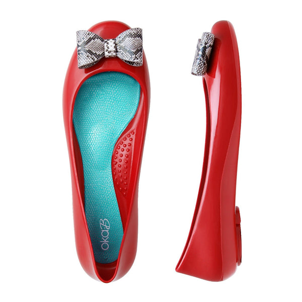 Oka B Clea Shiny Ballet Flats