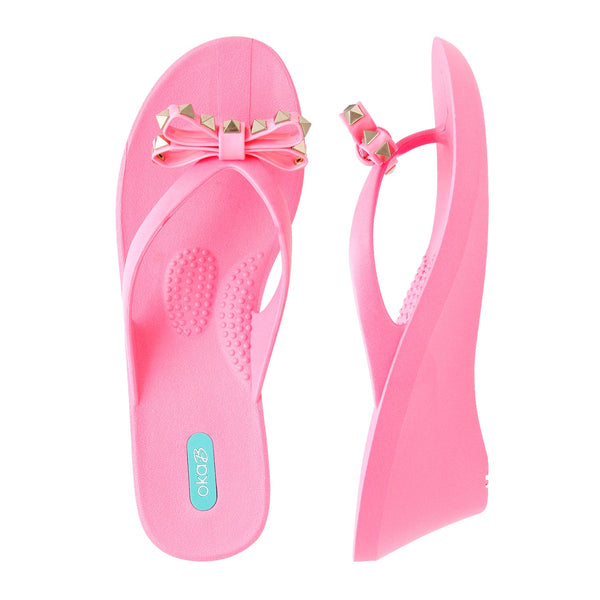 oka b Dylan Wedge Flip Flops