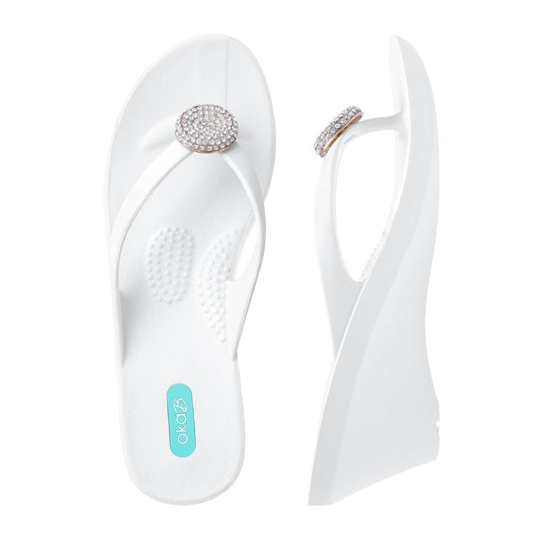Oka B Joy Wedge Flip Flops