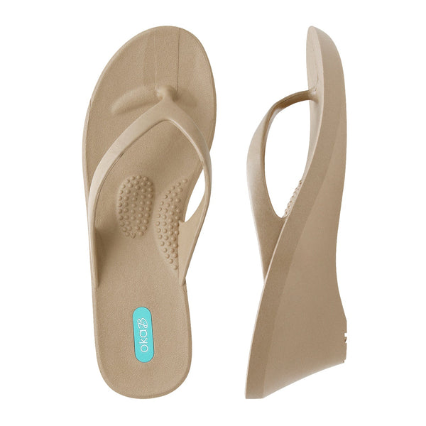 Oka B Kylie Wedge Flip Flops