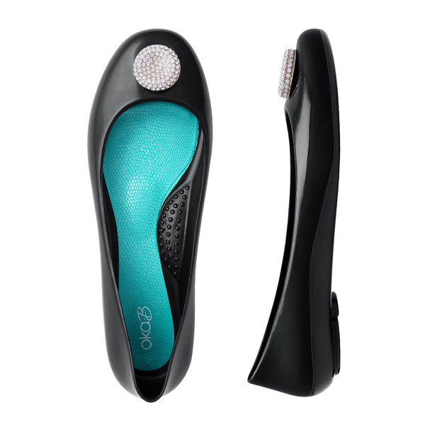 Oka B Luz Shiny Ballet Flats