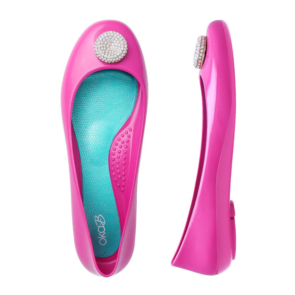 Oka B Luz Shiny Ballet Flats