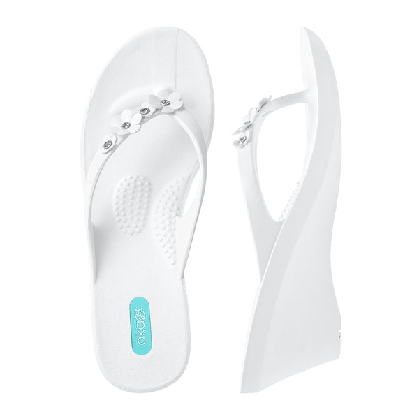 oka b Margot Wedge Flip Flops