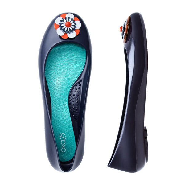 oka b Nanette Shiny Ballet Flats