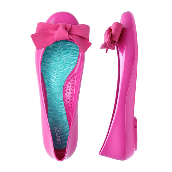 oka b Pollie Shiny Ballet Flat
