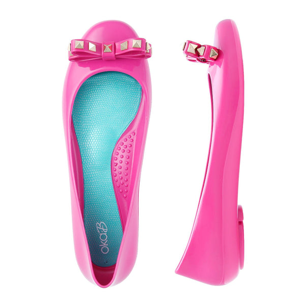 Oka B Rumor Shiny Ballet Flats